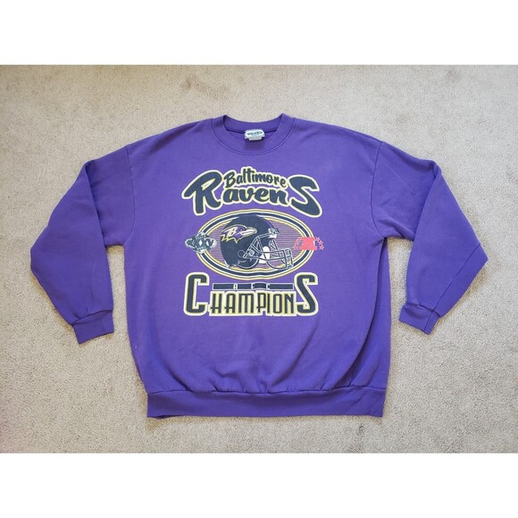 lee Other - Vintage 90s Y2K Baltimore Ravens Size XL Mens Lee Purple NFL Crewneck Sweatshirt